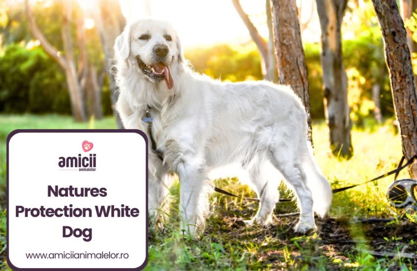 Natures Protection White Dog pentru o blana alba stralucitoare